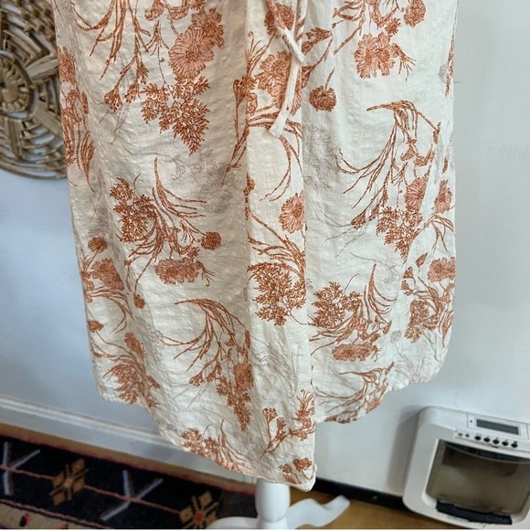 Promisa Wild Flowers Halter Mini Dress Cutout Tie Front Cotton Rayon Boho Y2K M‎ - Picture 9 of 15